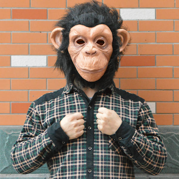 Chimpansemaske, fuldt ansigt