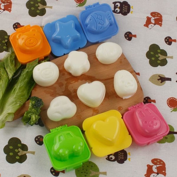 8 stycken kokta äggrisformar Ägg Bento Maker Kit Bento Risform