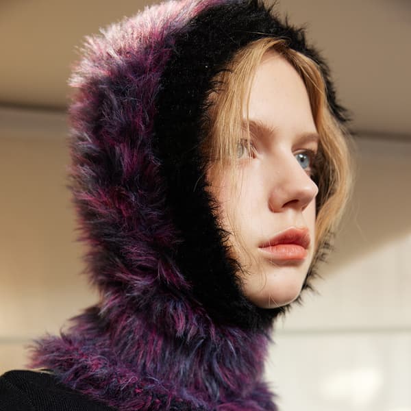 Färgglad Ullhatt - lila, Design Niche Section Pullover Ullhatt