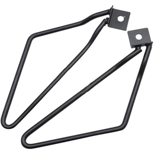1 sæt bagageholdere, (farve: sort) sadeltaskeholder