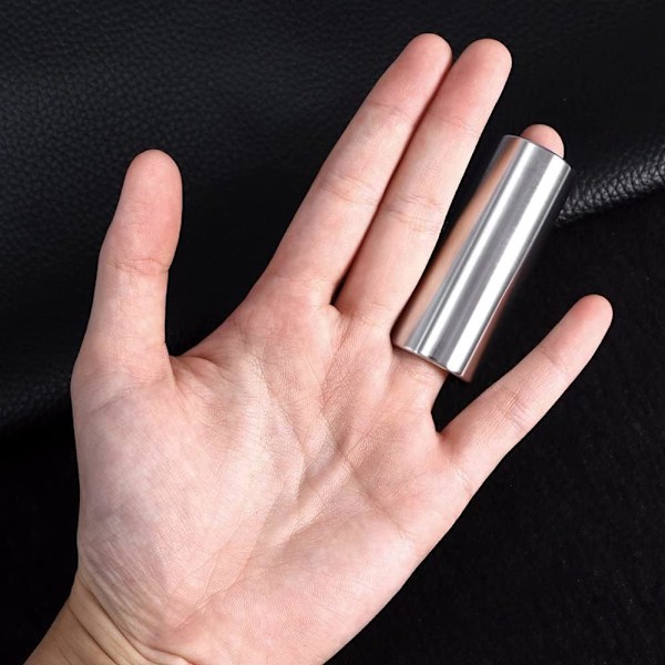 2 st Guitar Slide Fingerledsskydd Anti-Smärta Glid Guitarrinstrument Tillbehör för Bas, Elgitarr, Akustisk Gitarr