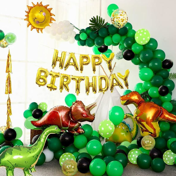 Dinosaur Bursdagsparty Dekorasjoner for Gutter Stor Dinosaur Bursdag