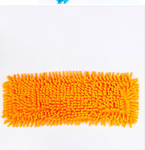 Tre stykker fladt linned (orange) indtrækkelig mikrofiber gulvmopper