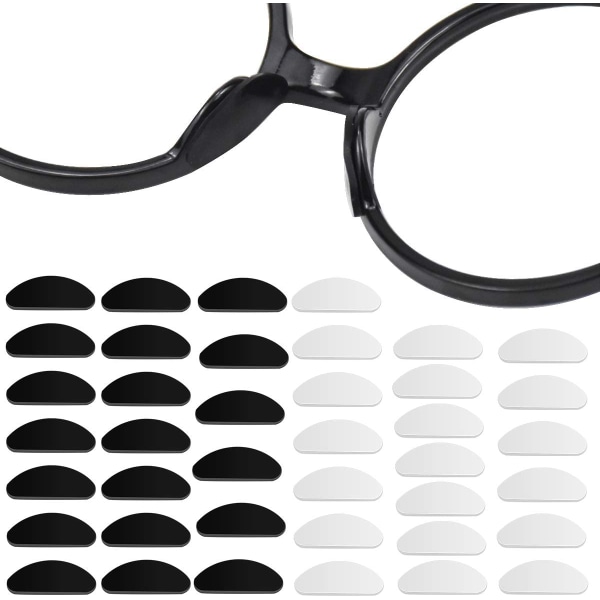 20 par næsepuder til briller Klæbende briller Næsepuder Briller
