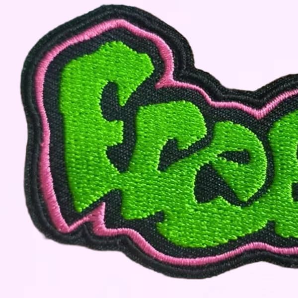 90'er Graffiti Patch Stryge/Sy På, 3 tommer - Fuld Broderet Cool Patch