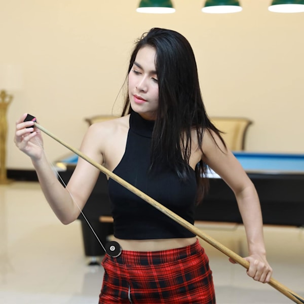 2 stk. Biljard Snooker Pool Cue Kritt Holder, Inntrekkbar Snooker Praktisk Verktøy med Belteklips for Biljard Kritt Spiss Holder