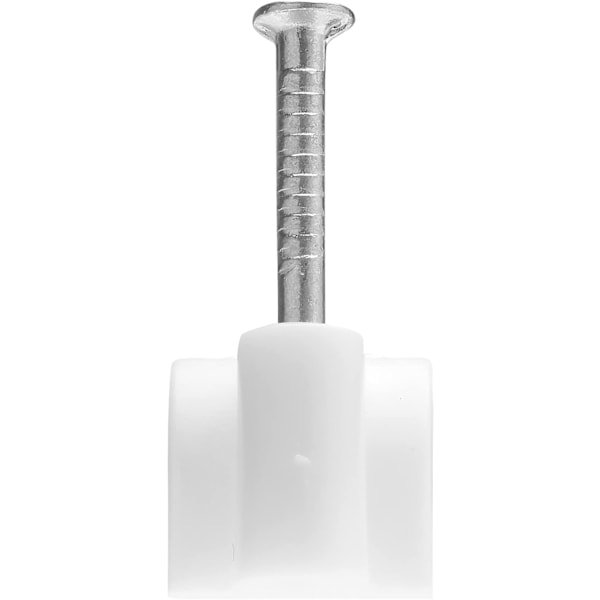Kabelbinder - Elektrisk ledningsbinder - Elektrisk kabelfiksering - Kabelfiksering og tilkobling - Kabelklemme - Festespiker - Ledningsbinder Ø 8 A 12 Mm Hvit Pose med 10