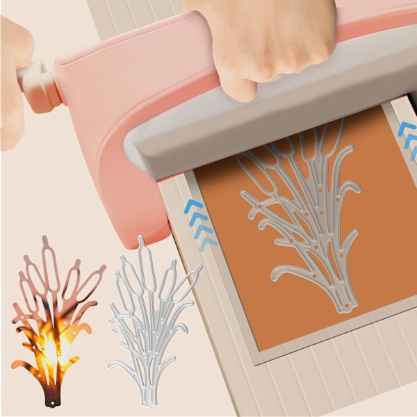 Reed Grass Metall Kutte Dies for Kortlaging, Blad Plante Ramme Stensil Stempler og Die Cuts for DIY Album Scrapbooking Bryllup Hjem Dekor Papir Craf