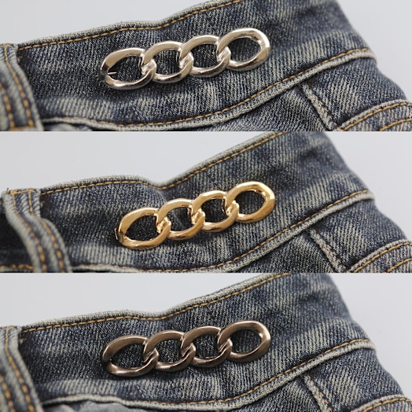 3 Set Byxåtdragare för Midja Kvinnor Jeans Åtdragningsklämmor för att Göra Byxmidjan Mindre Justera Midjeklämmor