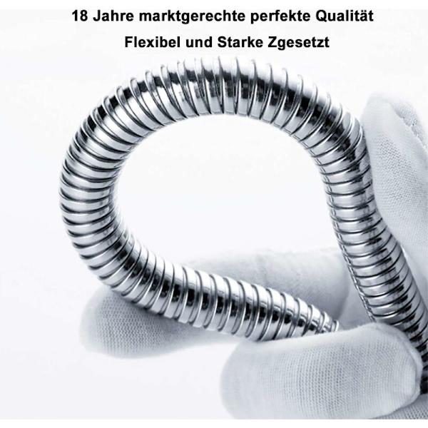 1,5 m Premium Dusj Slange Rustfritt Stål, Fleksibel Dusj Slange Med