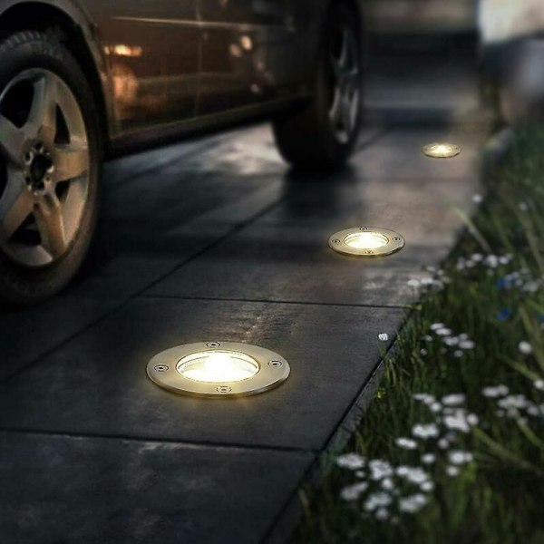 Utomhus Underjordisk Belysning 2-pack (Varmvit, 230V) 3W IP65 Inbyggd