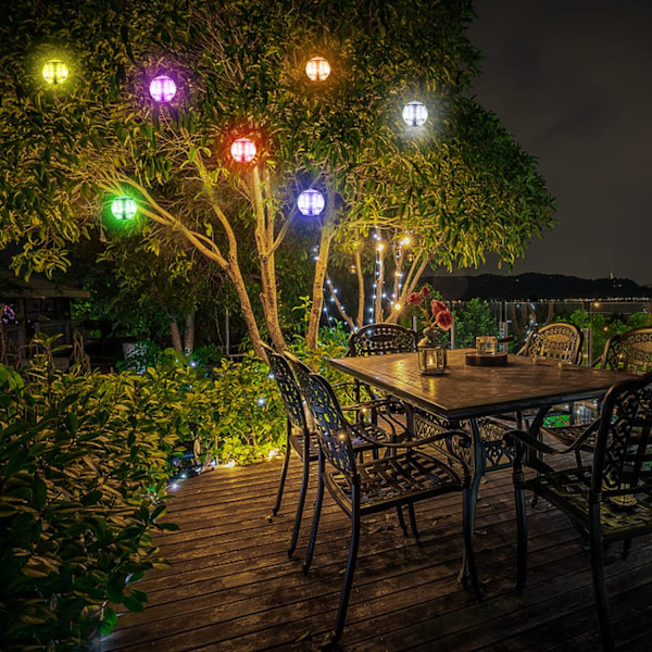 PCS Pool Light, 7 Färger Bytande Solcellsdriven Flytande Dammlampa, Vatt