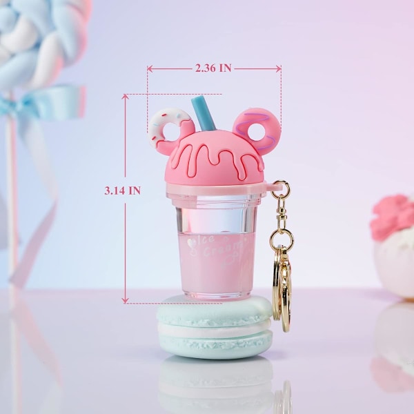Donitsi Avaimenperä, Boba Tee Kawaii Söpöt Asusteet Reppuihin, Mukava Nestemäinen Avaimenperä Tytöille, Naisille, Tyttärille