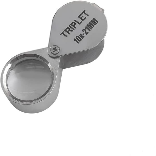 10x 21mm Forstørrelsesglas, Foldbart Forstørrelsesglas til Metal