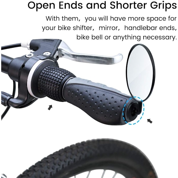 Sklisikre grep for ergonomiske sykkelstyrer MTB (MTB) grep,