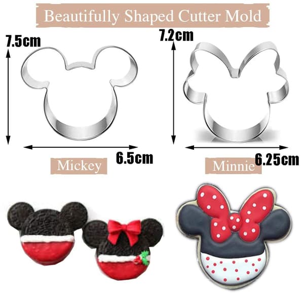 6-pack Kakformar med Mickey Mouse-huvud, Mickey Mo