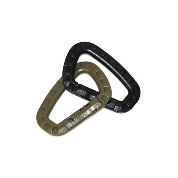 Pakke Karabinkroker, Plastkarabinkrok, Taktisk Karabinkrok, Militær Karabinkrok, Premium Harde Plastkarabinkroker, Kraftig, Multifunksjonell D-form