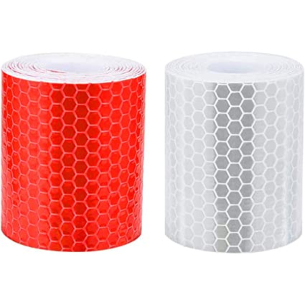 Advarselssticker reflekterende tape, 2 stk. 5cm × 3 meter reflekterende