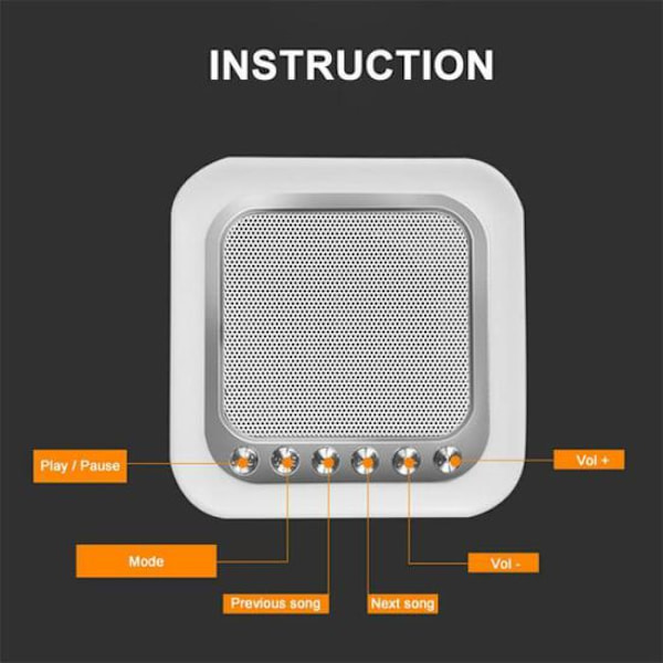 Langaton Bluetooth-kaiutin kosketusohjauksella ja monivärisellä LED-valolla