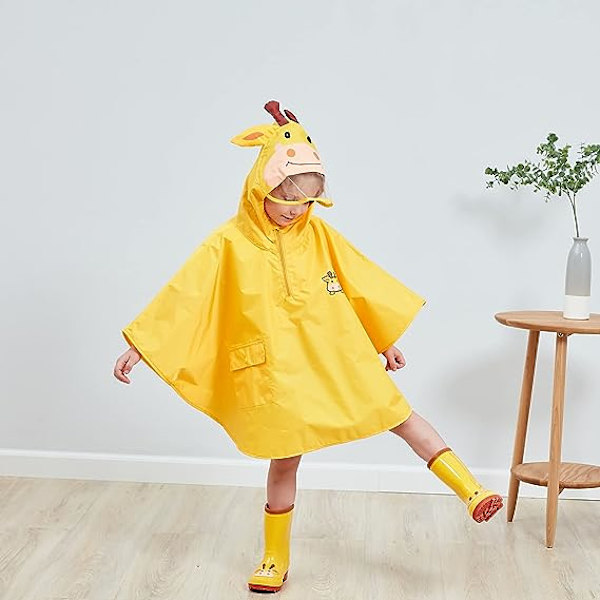 Ocean Fawn Gul Unisex Spædbarn Regnjakke Let Batwing