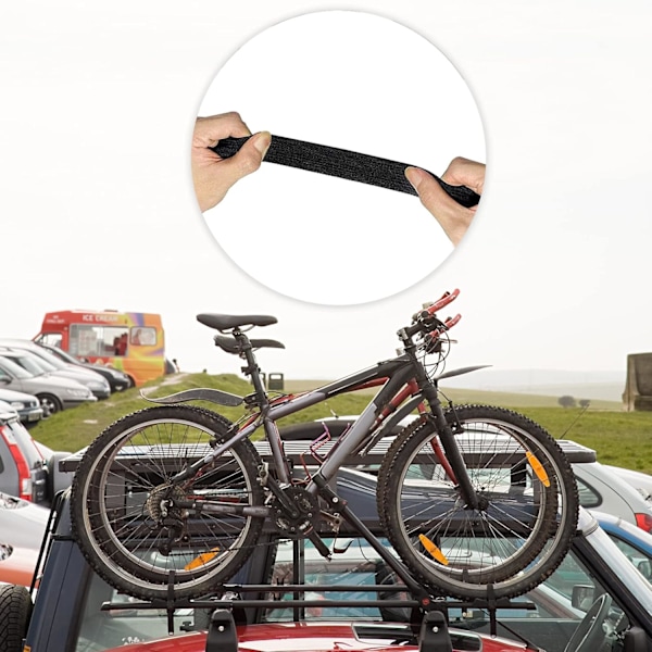 11 KPL Kiinnityshihna 2*40CM Polkupyörätelineen Hihna Kiristyshihna Kiinnityshihna Säädettävällä Soljella Polkupyörätelineeseen Moottoripyörään Autoon Suurin Kuorma
