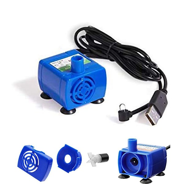 LED Lys Katt Vannfontene Pumpe Kjæledyr Vannfontene Pumpe