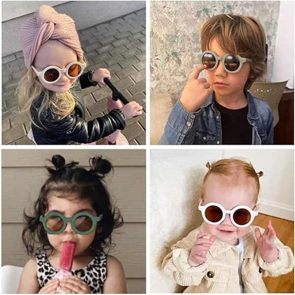 4 paria lasten aurinkolasit, polarisoidut aurinkolasit lapsille, Fashion Ro