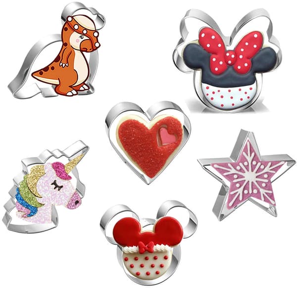 6-pack Kakformar med Mickey Mouse-huvud, Mickey Mo