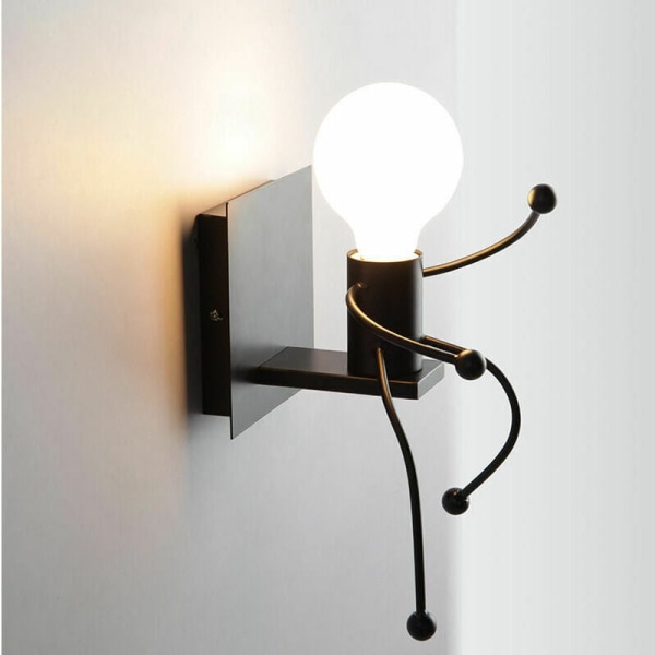 1 Piece Creative Design Vägglampa Contemporary Humanoid Lampa för