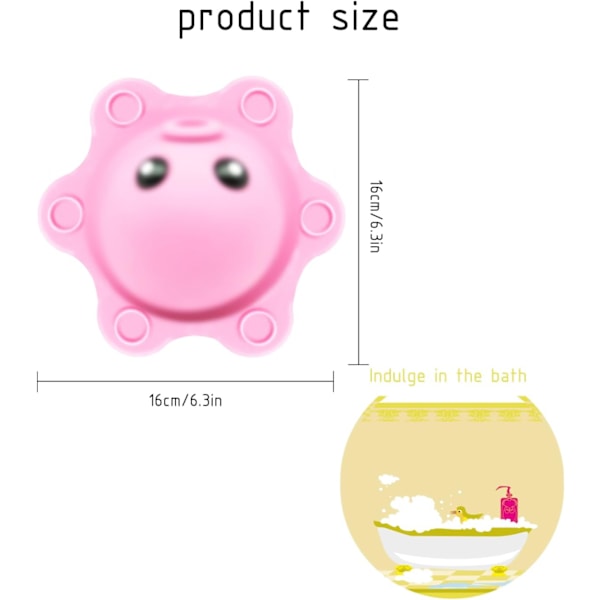 Badekar Overløbsdæksel Silikon Badekar Overløbsdæksel Blød Bade Overløbsdæksel med Sugkopper Badekar Overløbsafløb