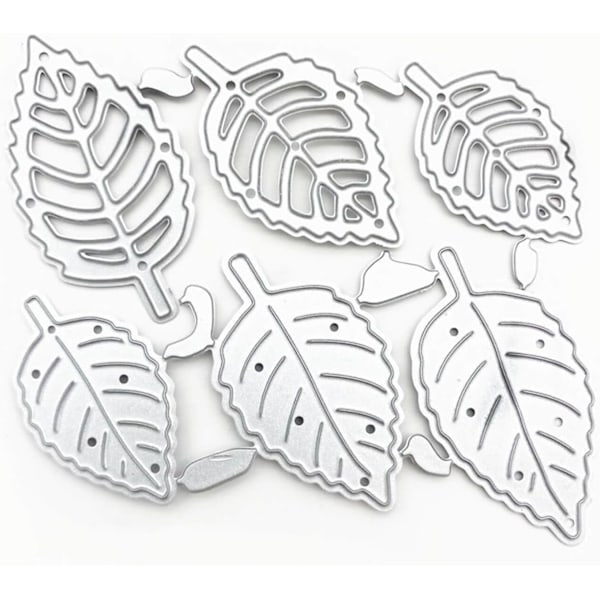 Bladform Metall Skjære Dies Sett med Pregeverktøy for Kortlaging Album, Scrapbooking Papirhåndverk DIY Kit, Inkluderer Die Cuts Etsing Stensiler Sta