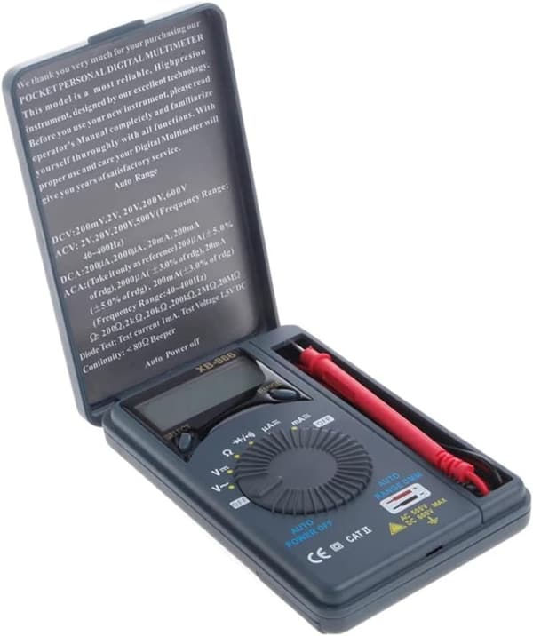 XB866 Mini Lomme LCD Voltmeter Digitalt Multimeter AC/DC