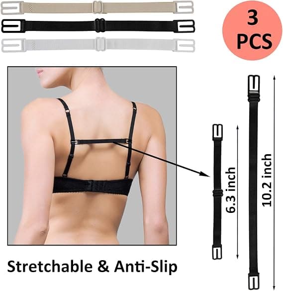 BH-stroppklips, BH-klips for å lage racerback, BH-stroppholdere for slip, BH-stroppholder - Skjul stropper - Kløftkontroll
