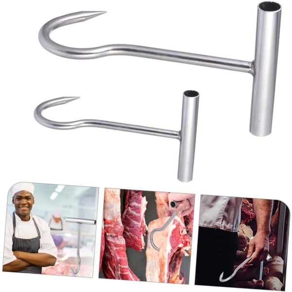2-pack Köttkrokar, Viltbearbetningsutrustning, Kalkonfriteringsbaconkrokar