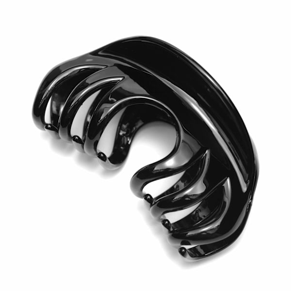 Black Hair Claw for Women, 4 Inch Pretty Hair Clip, Hair Grip for Thick Hair