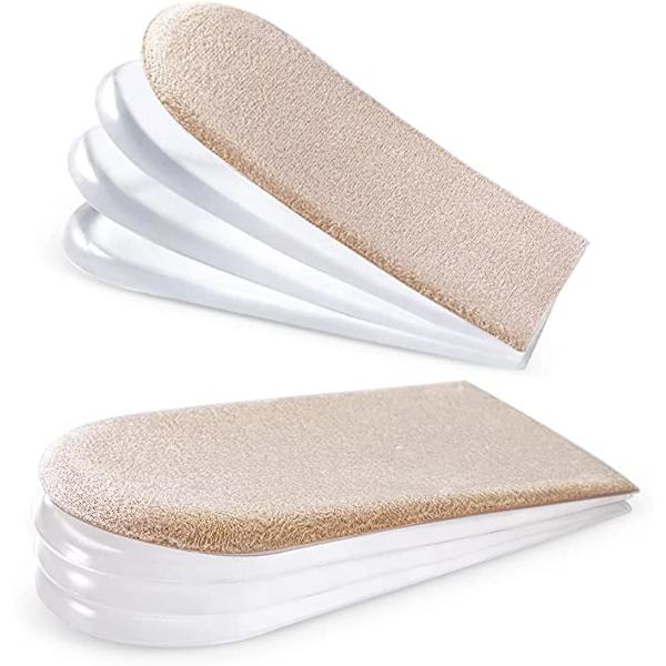 4-lags justerbar ortopædisk indlægssål (5,5 cm bred, 1 par beige