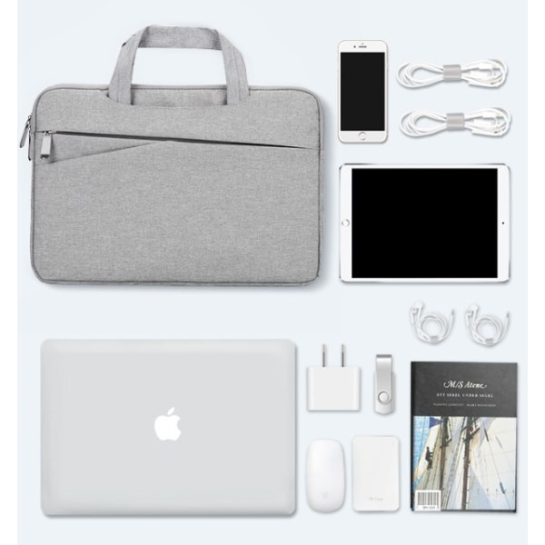 14 tums case, vattentät laptopväska med handtag för
