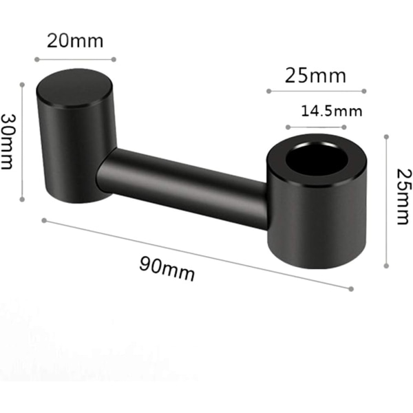 2 stk. Hodegjerde-krok i aluminiumlegering for dagligvareposer