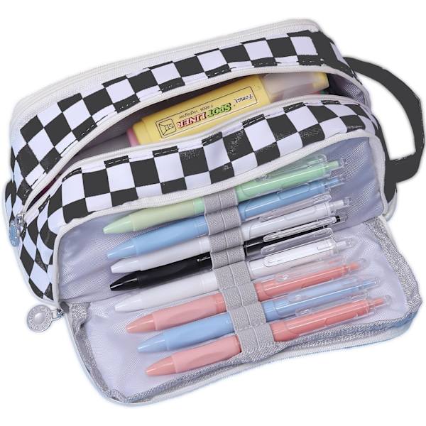 Stor blyantpose penneetui blyantholder taske til kontor skriveartikler forsyninger tasker stor kapacitet pennearrangør T