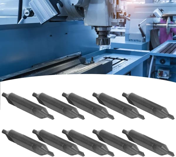 10-pack Kombinationsborrset Slitstarkt Snabbstål för Bänkbord, Fräs