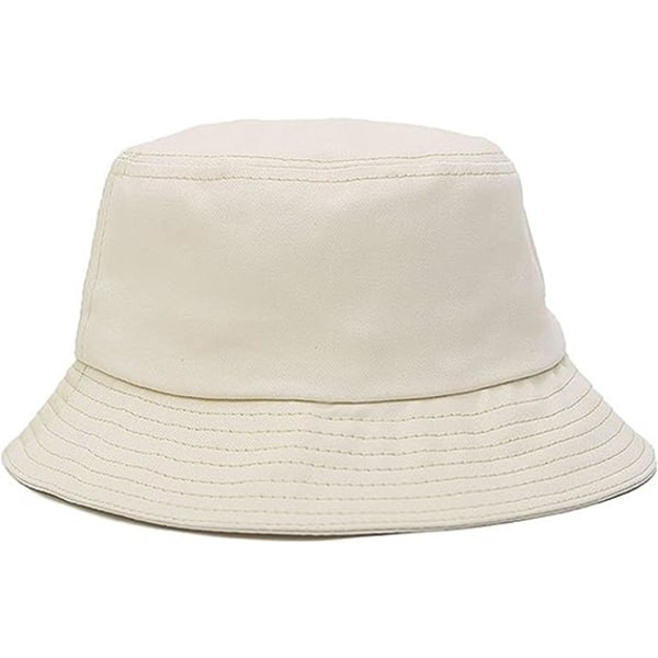 Unisex Fiskerhatt Bucket Hat Bomulls Fiskerlue UV Solbeskyttelse