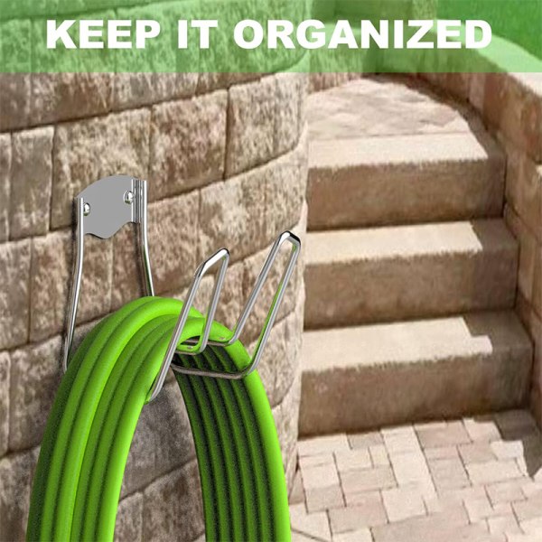 1 stk. Væghængt Have Slangeholder | Robust Slangeholder | W