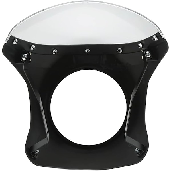 1 stk (matt svart og hvitt glass) Deksel for frontlyktmaske