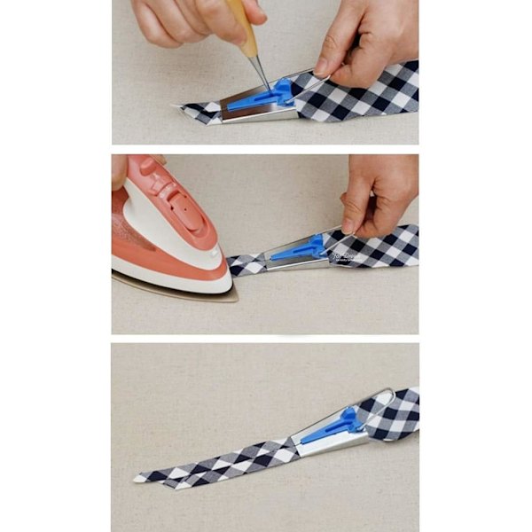 Sæt med 4 Bias Binding Enheder, Syning Bias Tape Stof Tape Maker