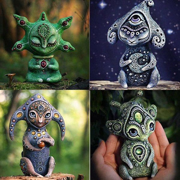 New Biofantasy Resin Ornament-2, Garden Sculpture Crafts, Alien H