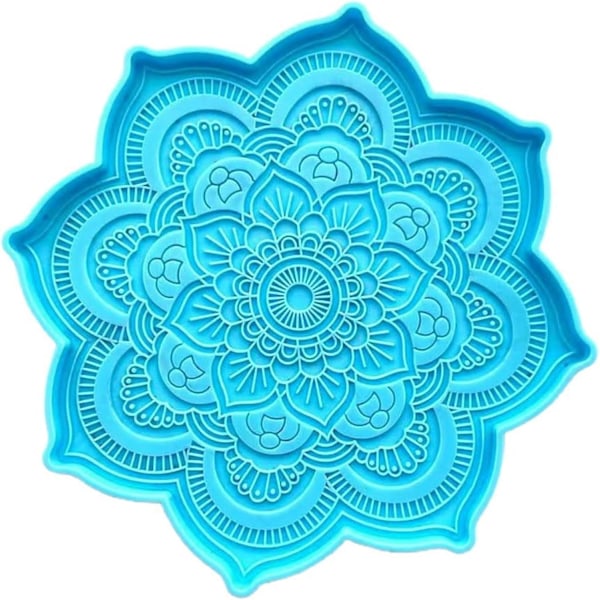 Epoxy Resin Silikoneforme, Mandala Brikbakke Kop Måtte Støbeform, DIY Håndværk Skulptur Forsyninger, Boligindretning Værktøjer, Smykkestøbning S
