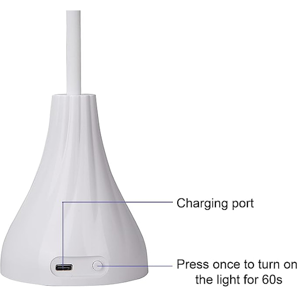 Ocean Portable Mini Kynsilakan Kuivaaja, 16W Langaton Latautuva LED UV