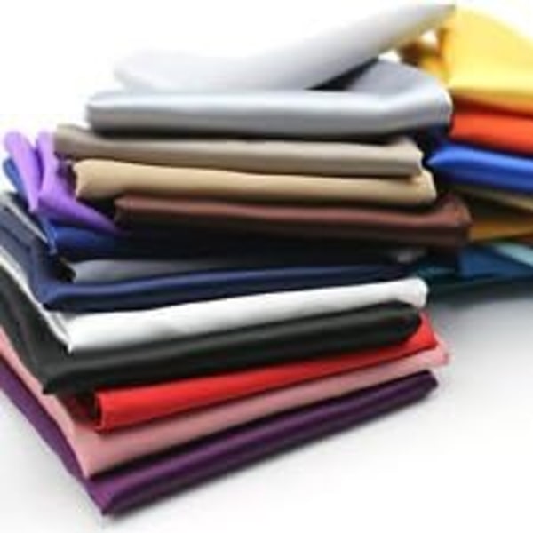 Satin 3-pack, Solid Plain Bröllop Mäns Näsduk Kontor S