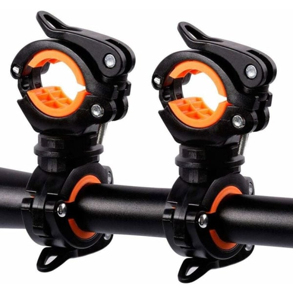 2 stk. Cykel Lommelygte Holder Cykel Lys Klemme