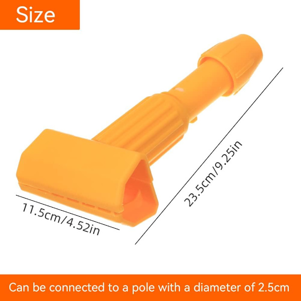 Mopklemmer for kommersiell bruk - Raskt utskiftbart hode for mopphåndtak - Heavy Duty mopphodeholder for utskifting av mopphåndtak - Kommersiell gripeklemme for våt mopphåndtak